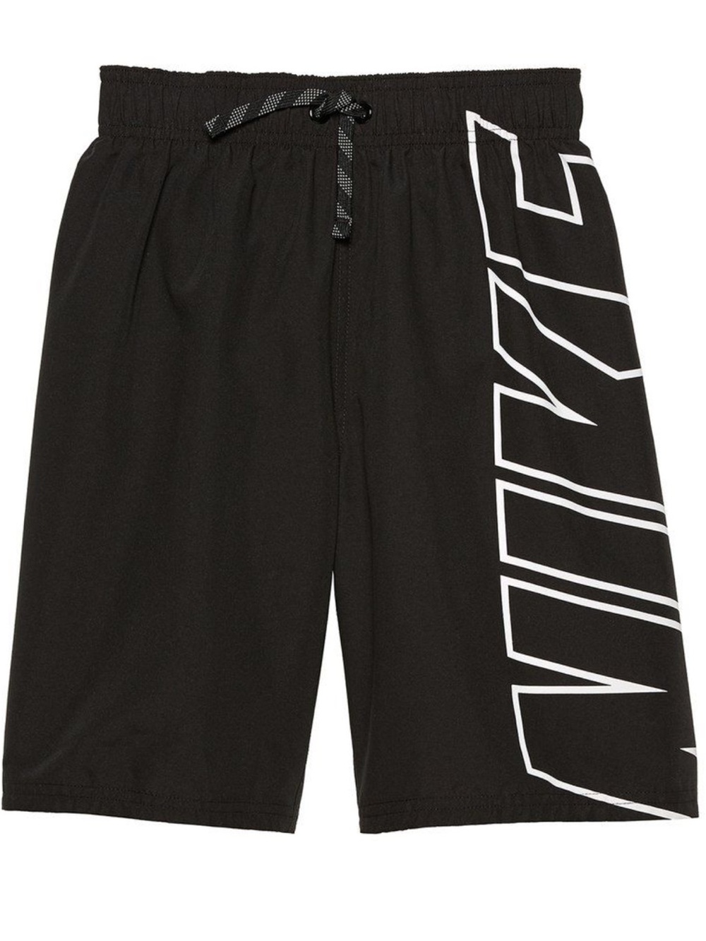 Mens Nike Board Shorts Spell Out Black White Logo Size M Vintage